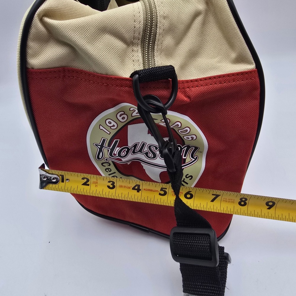 Houston Astros 45th Anniversary Duffel Bag Tan Red 1962-2006 Kroger Promo MLB - Picture 10 of 11
